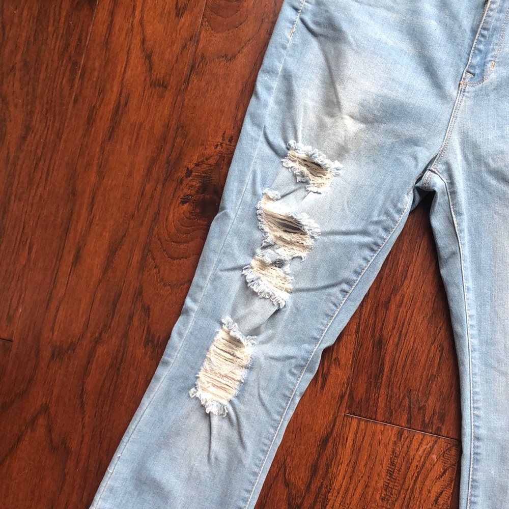 like new pacsun high rise light wash jeggings jean - Picture 2 of 8